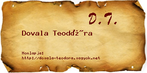 Dovala Teodóra névjegykártya